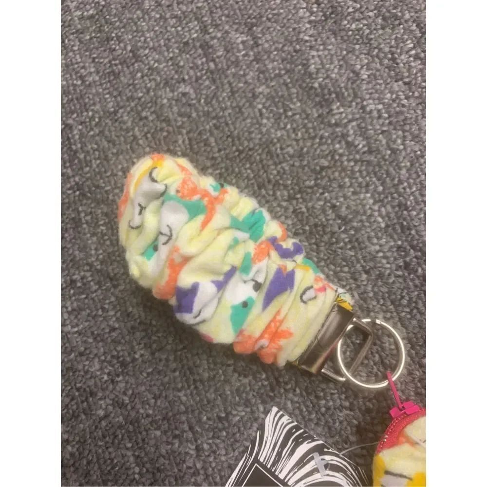 Handmade Scrunchie Keychain Wristlet Set - Picture 3 of 6